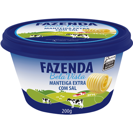 Fazenda Bela Vista - Manteiga Extra Com Sal - 200g