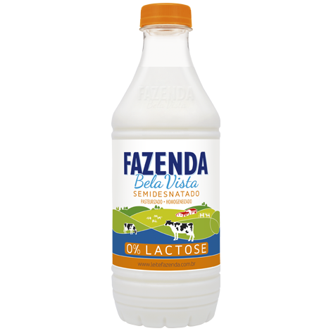 Fazenda Bela Vista - Leite Pasteurizado Tipo A Zero Lactose - 1l