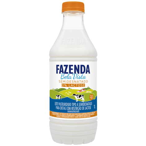 Fazenda Bela Vista - Leite Pasteurizado Tipo A Zero Lactose - 1l