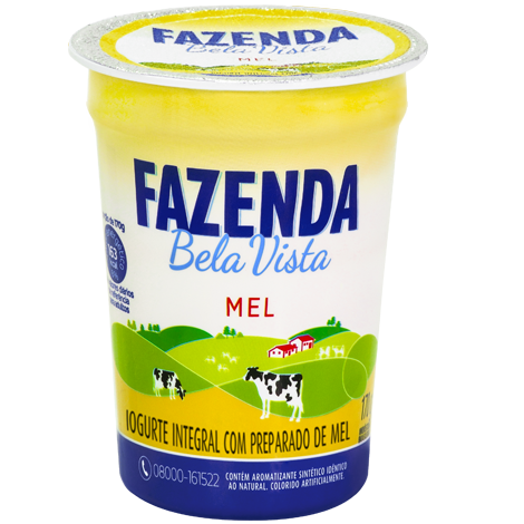 Fazenda Bela Vista - Iogurte Integral com Preparado de Mel - 170g