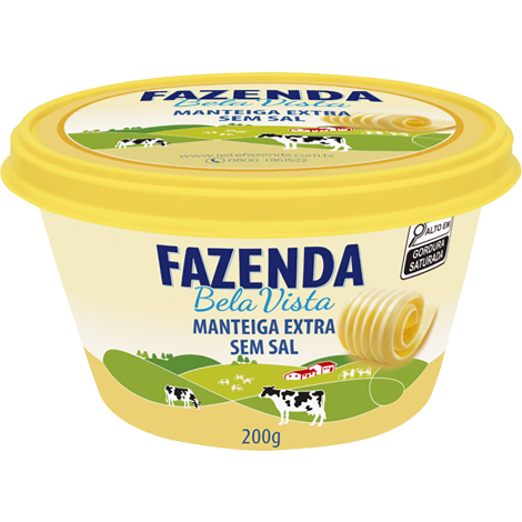 Fazenda Bela Vista - Manteiga Extra Sem Sal - 200g